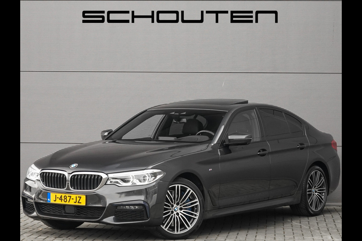 BMW 5 Serie 540i M-Sport High Executive Schuifdak HUD ACC 360° H&K Stuurverw