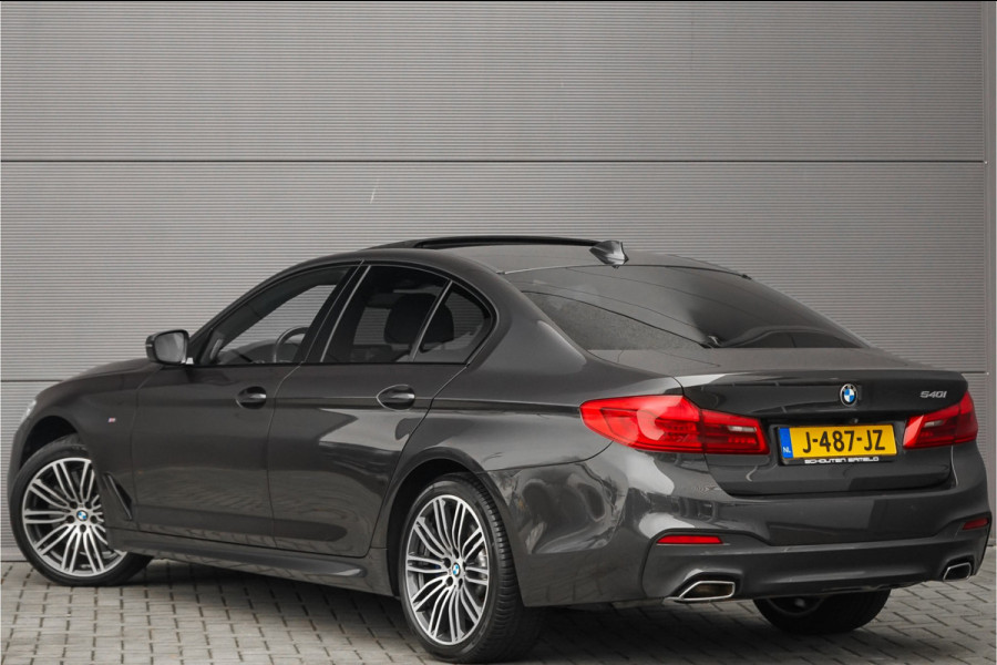 BMW 5 Serie 540i M-Sport High Executive Schuifdak HUD ACC 360° H&K Stuurverw