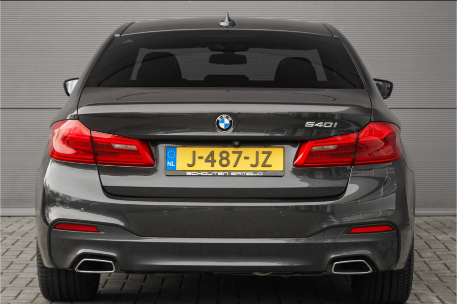 BMW 5 Serie 540i M-Sport High Executive Schuifdak HUD ACC 360° H&K Stuurverw