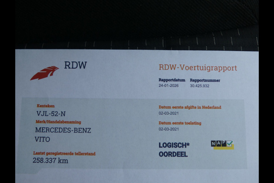 Mercedes-Benz Vito 114 CDI Lang Dubbel Cabine LED/Camera/Trekhaak/Navigatie