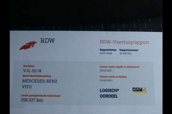 Mercedes-Benz Vito 114 CDI Lang Dubbel Cabine LED/Camera/Trekhaak/Navigatie