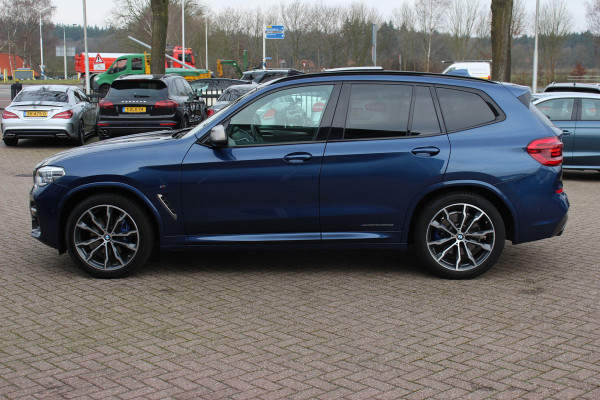 BMW X3 M40i xDrive High Exe. M Sport. / Trekhaak / Panoramadak / Camera / Leder / 20'' / Navigatie / Stoelverwarming / ACC