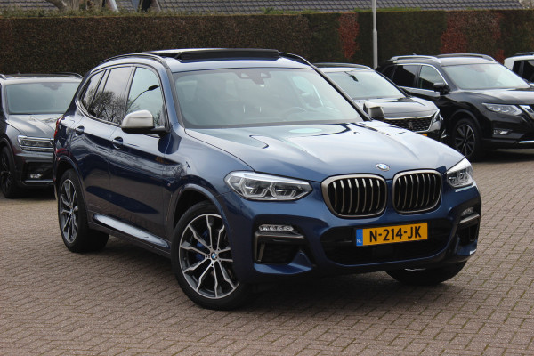 BMW X3 M40i xDrive High Exe. M Sport. / Trekhaak / Panoramadak / Camera / Leder / 20'' / Navigatie / Stoelverwarming / ACC