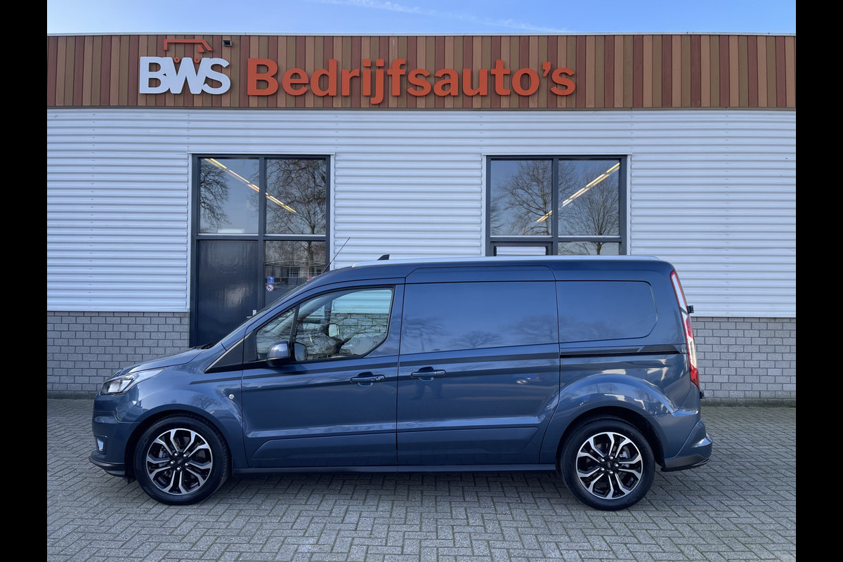 Ford Transit Connect 1.5 EcoBlue L2 Sport automaat / vaste prijs rijklaar € 14.950 ex btw / lease vanaf € 252 / dubbele schuifdeur / blauw metallic / camera / trekhaak / stoelverwarming / euro 6 !