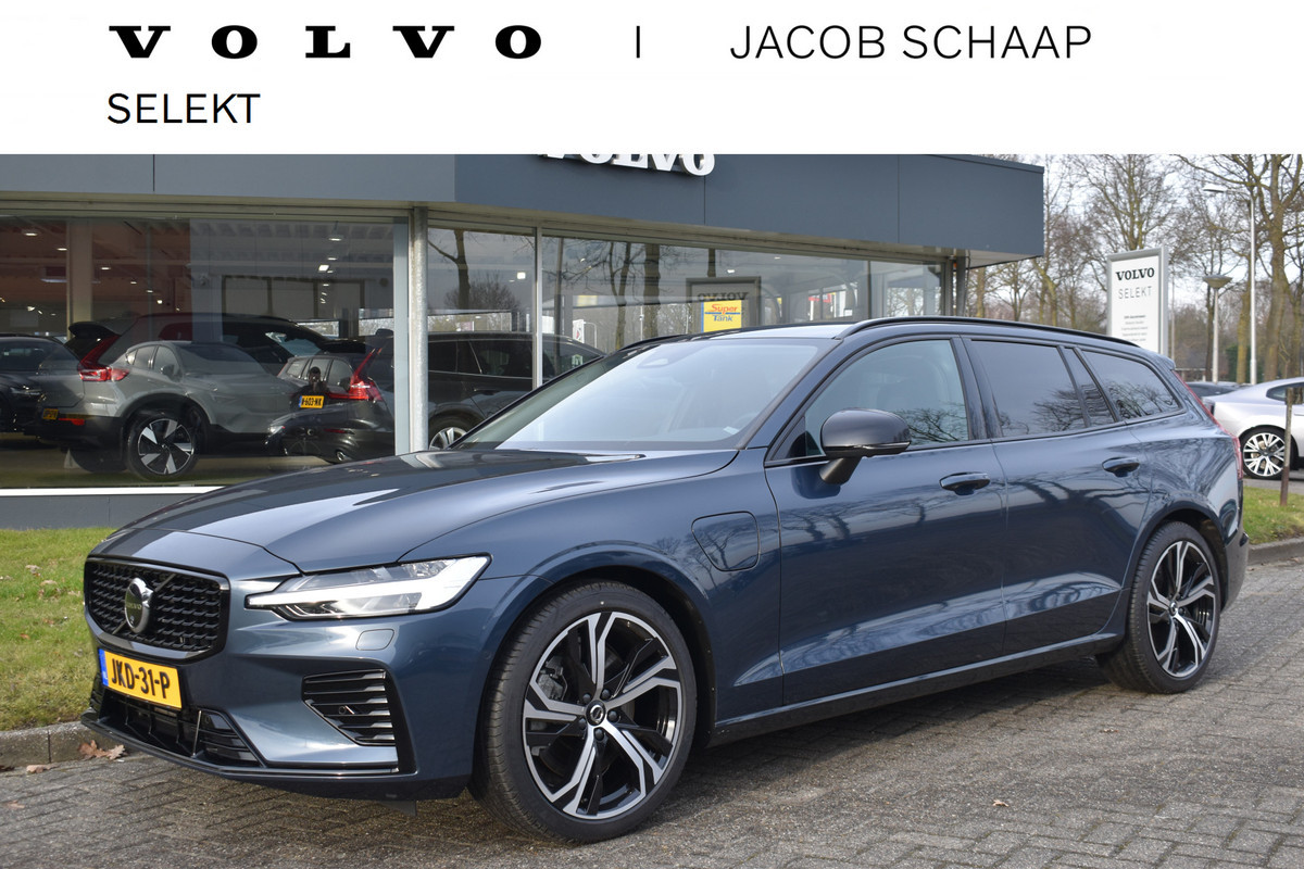Volvo V60 T6 AWD 350PK Plug-in Hybrid Plus Dark | 360 Camera | H&K | BLIS | ACC | Stoelverwarming | Leder |