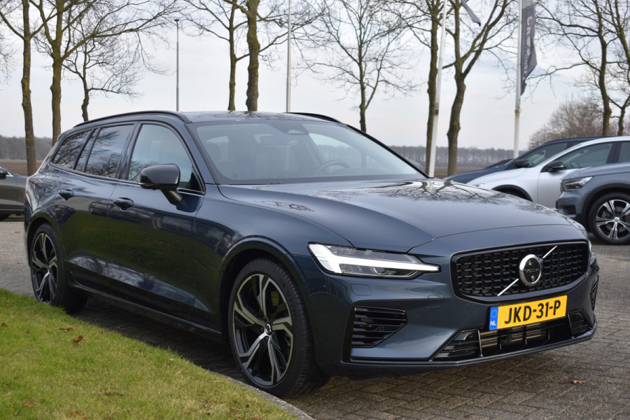 Volvo V60 T6 AWD 350PK Plug-in Hybrid Plus Dark | 360 Camera | H&K | BLIS | ACC | Stoelverwarming | Leder |