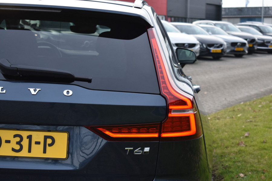 Volvo V60 T6 AWD 350PK Plug-in Hybrid Plus Dark | 360 Camera | H&K | BLIS | ACC | Stoelverwarming | Leder |