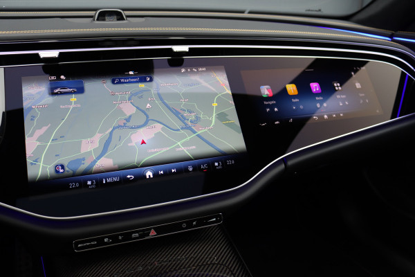 Mercedes-Benz E-Klasse AMG 53 4MATIC+ Edition 1 | Hyperscreen | Achterasbesturing | AMG-performance Stoelen | Carbon | Distronic+ | Multicontourstoelen | Stoelventilatie | Zonnerollo's | HUD | 3D-Display |