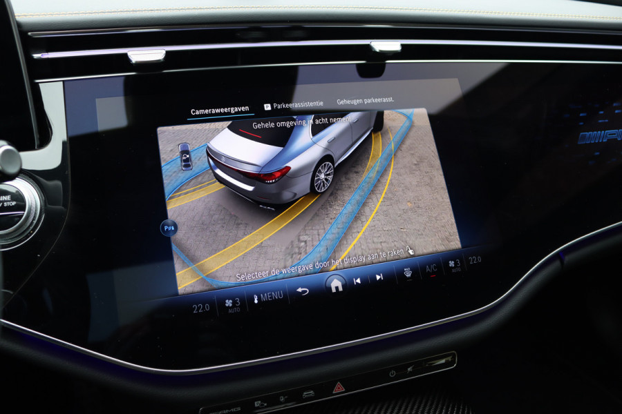 Mercedes-Benz E-Klasse AMG 53 4MATIC+ Edition 1 | Hyperscreen | Achterasbesturing | AMG-performance Stoelen | Carbon | Distronic+ | Multicontourstoelen | Stoelventilatie | Zonnerollo's | HUD | 3D-Display |