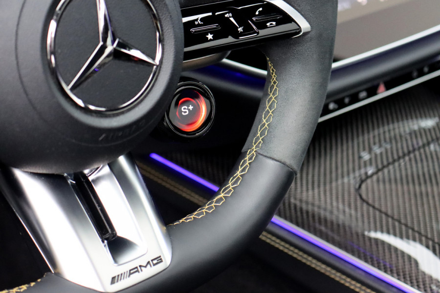 Mercedes-Benz E-Klasse AMG 53 4MATIC+ Edition 1 | Hyperscreen | Achterasbesturing | AMG-performance Stoelen | Carbon | Distronic+ | Multicontourstoelen | Stoelventilatie | Zonnerollo's | HUD | 3D-Display |