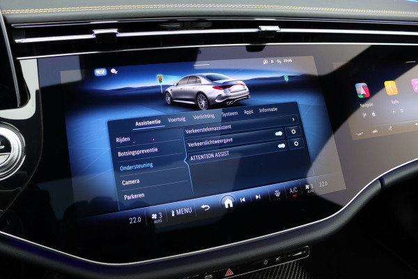 Mercedes-Benz E-Klasse AMG 53 4MATIC+ Edition 1 | Hyperscreen | Achterasbesturing | AMG-performance Stoelen | Carbon | Distronic+ | Multicontourstoelen | Stoelventilatie | Zonnerollo's | HUD | 3D-Display |