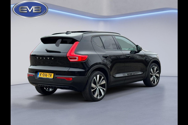 Volvo XC40 Recharge P8 AWD 408 pk R-Design, panoramadak, vele opties, afn. trekhaak, 1 e eigenaar, NL auto met nap