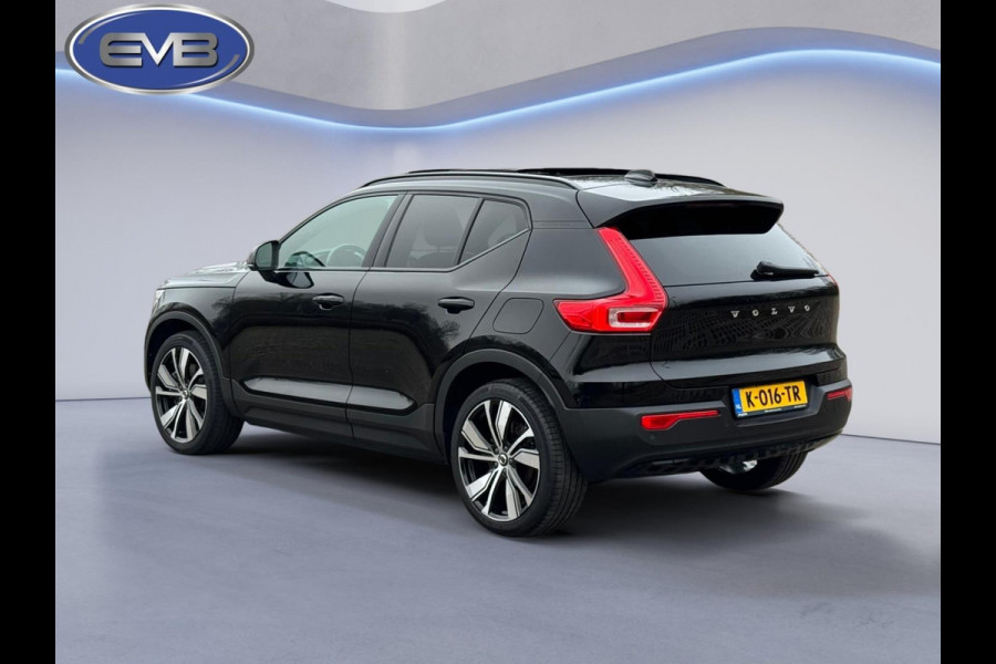 Volvo XC40 Recharge P8 AWD 408 pk R-Design, panoramadak, vele opties, afn. trekhaak, 1 e eigenaar, NL auto met nap