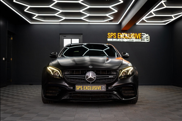 Mercedes-Benz E-Klasse AMG 63 S 4MATIC Premium Plus / Keramisch / Downpipes / Burmester / PPF / Pano / Luchtv. / Alarm / stoelverw/koeling / Mat wrap /  Vol optie