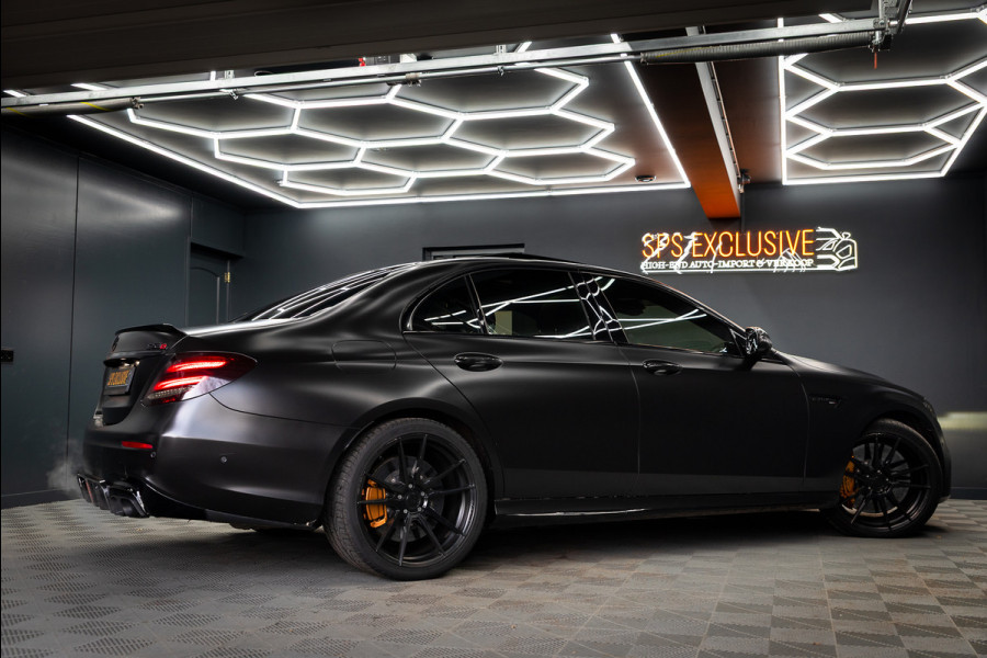 Mercedes-Benz E-Klasse AMG 63 S 4MATIC Premium Plus / Keramisch / Downpipes / Burmester / PPF / Pano / Luchtv. / Alarm / stoelverw/koeling / Mat wrap /  Vol optie