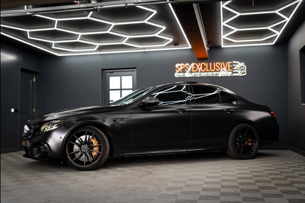 Mercedes-Benz E-Klasse AMG 63 S 4MATIC Premium Plus / Keramisch / Downpipes / Burmester / PPF / Pano / Luchtv. / Alarm / stoelverw/koeling / Mat wrap /  Vol optie
