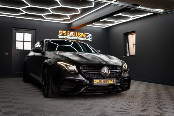Mercedes-Benz E-Klasse AMG 63 S 4MATIC Premium Plus / Keramisch / Downpipes / Burmester / PPF / Pano / Luchtv. / Alarm / stoelverw/koeling / Mat wrap /  Vol optie