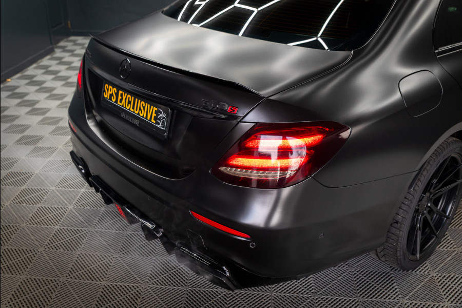 Mercedes-Benz E-Klasse AMG 63 S 4MATIC Premium Plus / Keramisch / Downpipes / Burmester / PPF / Pano / Luchtv. / Alarm / stoelverw/koeling / Mat wrap /  Vol optie