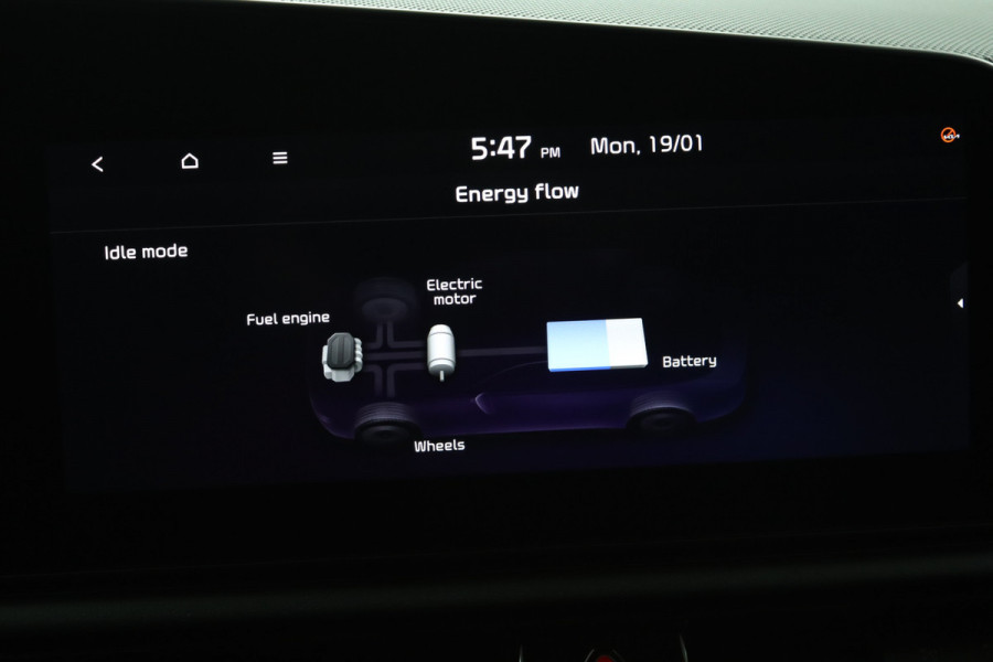 Kia Niro Launch Edition Apple Carplay/Android Auto - Cruise Control - Navigatie - Stoel/Stuur Verwarming - Stoel Verkoeling - Trekhaak - Fabrieksgarantie tot 09-2029