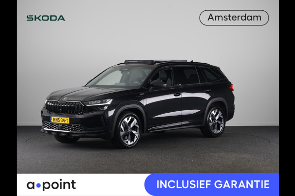 Škoda Kodiaq 1.5 TSI PHEV Sportline Business 204 pk Automaat (DSG) | Verlengde garantie | Navigatie | Panoramadak | Trekhaak (wegklapbaar) | Parkeersensoren | Achteruitrijcamera | Stoelverwarming v/a |