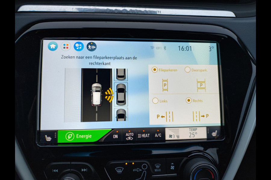 Opel Ampera-E 65kWh SOH 100% Leer Stuur+Stoelverwarming Camera Ecc Adap.Cruise Apple Carplay Android Auto Pdc Bose®-Sound Innovation Business  Autom.Inparkeren Dodehoek BTMS Assistent Lane Assist Lmv 17" Isofix Led Rijstrooksensor Keyless Xenon Wifi Origineel Nederlandse Auto, licht van gewicht, -en zeer energie-efficient!