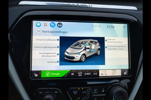 Opel Ampera-E 65kWh SOH 100% Leer Stuur+Stoelverwarming Camera Ecc Adap.Cruise Apple Carplay Android Auto Pdc Bose®-Sound Innovation Business  Autom.Inparkeren Dodehoek BTMS Assistent Lane Assist Lmv 17" Isofix Led Rijstrooksensor Keyless Xenon Wifi Origineel Nederlandse Auto, licht van gewicht, -en zeer energie-efficient!