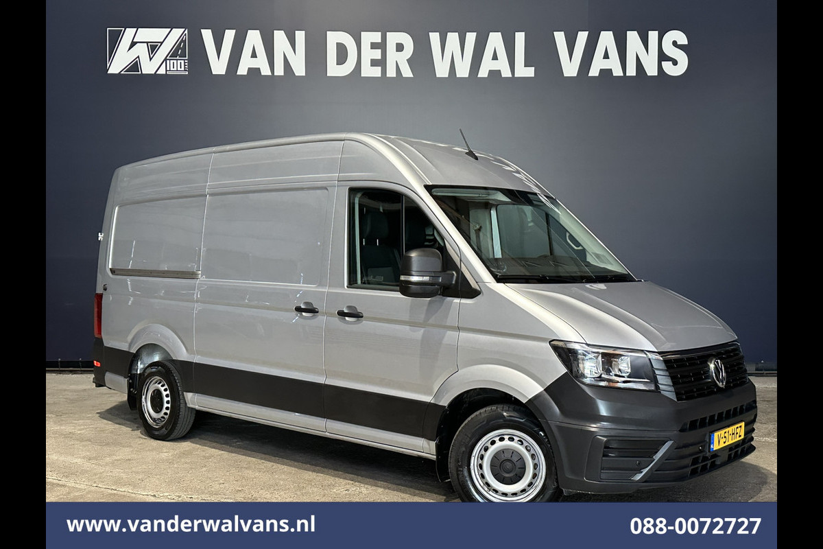 Volkswagen Crafter 2.0 TDI 141pk L3H3 L2H2 Euro6 Airco | Camera | Apple Carplay | Cruisecontrol Android Auto, Parkeersensoren, Bijrijdersbank, 3000kg Trekvermogen, zilver