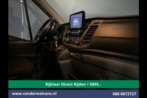 Ford Transit 2.0 TDCI 131pk L3H2 Euro6 *Rijklaar Direct Rijden* Airco | Camera | Navigatie | Apple Carplay | Android Auto | Stoelverwarming Verwarmde voorruit, Cruisecontrol, Parkeersensoren, Elektrisch verstelbare bestuurdersstoel, Bijrijdersbank