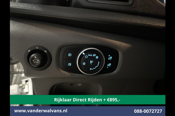 Ford Transit 2.0 TDCI 131pk L3H2 Euro6 *Rijklaar Direct Rijden* Airco | Camera | Navigatie | Apple Carplay | Android Auto | Stoelverwarming Verwarmde voorruit, Cruisecontrol, Parkeersensoren, Elektrisch verstelbare bestuurdersstoel, Bijrijdersbank