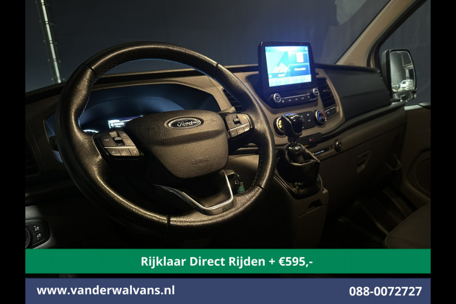 Ford Transit Custom 2.0 TDCI 130pk L2H1 Euro6 *Rijklaar Direct Rijden* Airco | Navigatie | LED | Cruisecontrol | 2800kg Trekhaak Android Auto, Verwarmde voorruit, Parkeersensoren, Bijrijdersbank
