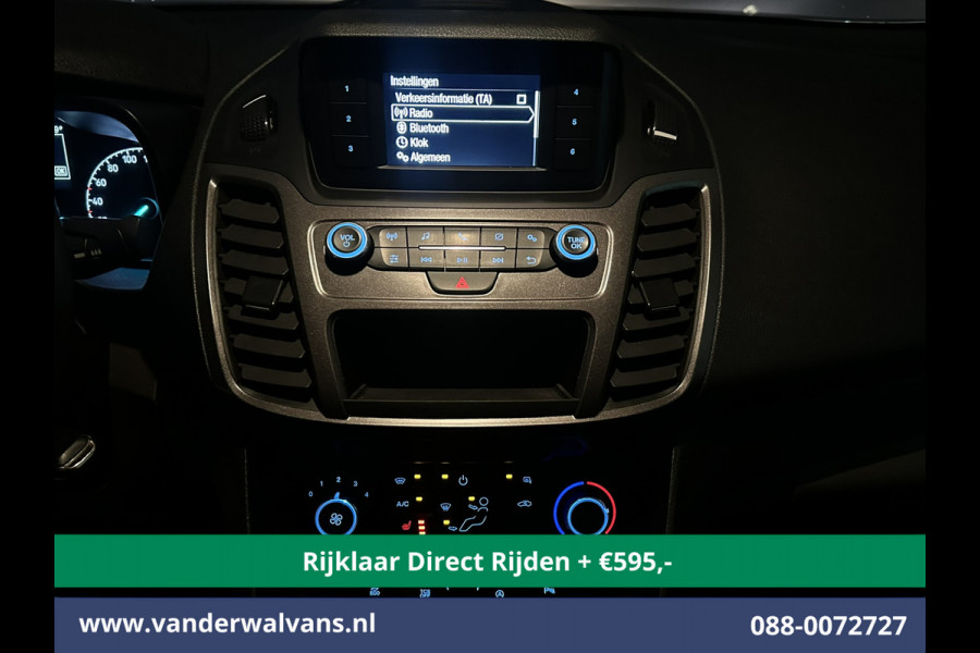 Ford Transit Connect 1.5 EcoBlue 100pk L2H1 *Rijklaar Direct Rijden* Euro6 Airco | 3-Zits | Cruisecontrol | Stoelverwarming | Verwarmde voorruit Parkeersensoren, Bijrijdersbank