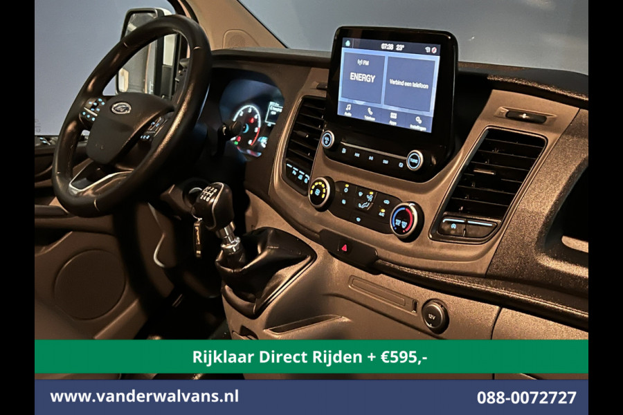 Ford Transit Custom 2.0 TDCI L2H1 Euro6 *Rijklaar Direct Rijden* Airco | Camera | Android auto | Cruisecontrol | Parkeersensoren verwarmde voorruit, bijrijdersbank, 2800kg trekvermogen