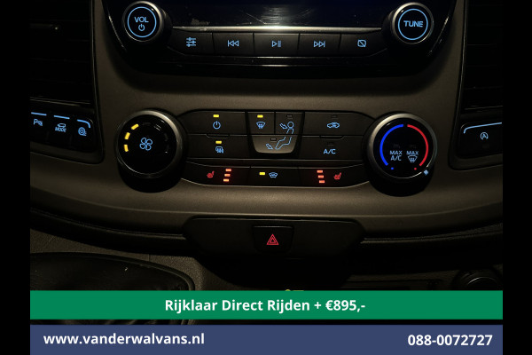 Ford Transit 2.0 TDCI 131pk L3H2 Euro6 *Rijklaar Direct Rijden* Airco | Camera | Navigatie | Android Auto | Cruisecontrol | Parkeersensoren Stoelverwarming, Verwarmde voorruit, Bijrijdersbank