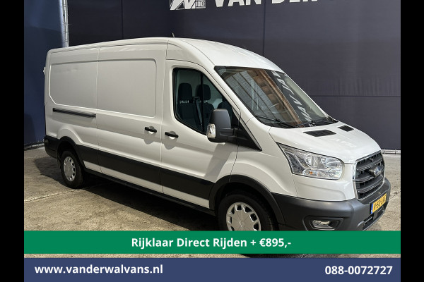 Ford Transit 2.0 TDCI 131pk L3H2 Euro6 *Rijklaar Direct Rijden* Airco | Camera | Navigatie | Android Auto | Cruisecontrol | Parkeersensoren Stoelverwarming, Verwarmde voorruit, Bijrijdersbank
