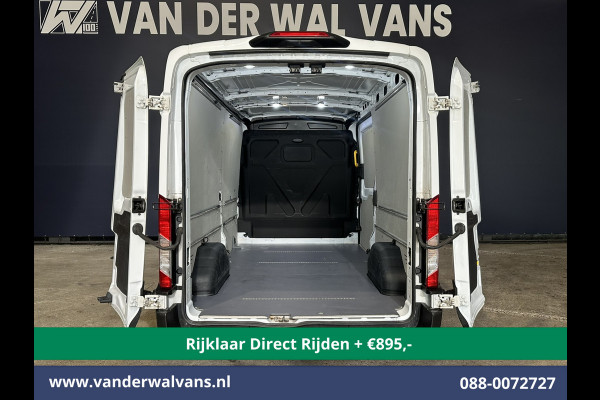 Ford Transit 2.0 TDCI 131pk L3H2 Euro6 *Rijklaar Direct Rijden* Airco | Camera | Navigatie | Android Auto | Cruisecontrol | Parkeersensoren Stoelverwarming, Verwarmde voorruit, Bijrijdersbank