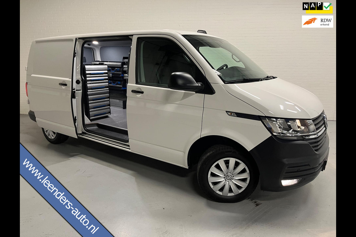 Volkswagen Transporter Automaat Servicewagen 2.0 TDI 150pk L2H1 3Persoons, Sortimo Inrichting, Airco, Navigatie, RIJKLAARPRIJS!