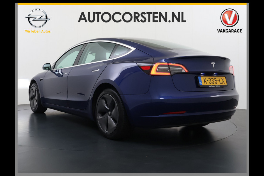 Tesla Model 3 RWD SR plus 325PK SOH 93% Lmv 18" AutoPilot FSD Leder Panoramadak Adaptive-Cruise Camera's Elektr.-Stuur+Stoelen+Spiegels+Geheug Navi LED Comfortstoelen ACC DAB Voorverwarmen interieur via App Keyless One-Pedal-Drive Origineel Nederlandse auto tot 11kw laden thuis!