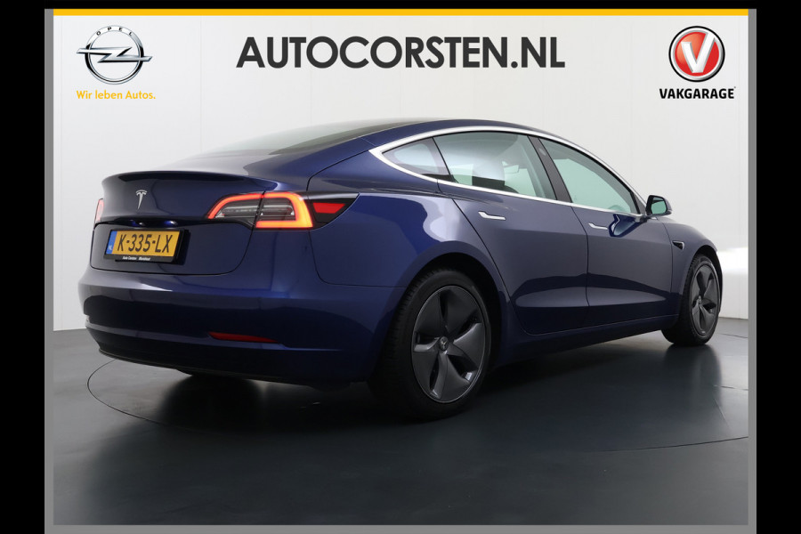 Tesla Model 3 RWD SR plus 325PK SOH 93% Lmv 18" AutoPilot FSD Leder Panoramadak Adaptive-Cruise Camera's Elektr.-Stuur+Stoelen+Spiegels+Geheug Navi LED Comfortstoelen ACC DAB Voorverwarmen interieur via App Keyless One-Pedal-Drive Origineel Nederlandse auto tot 11kw laden thuis!