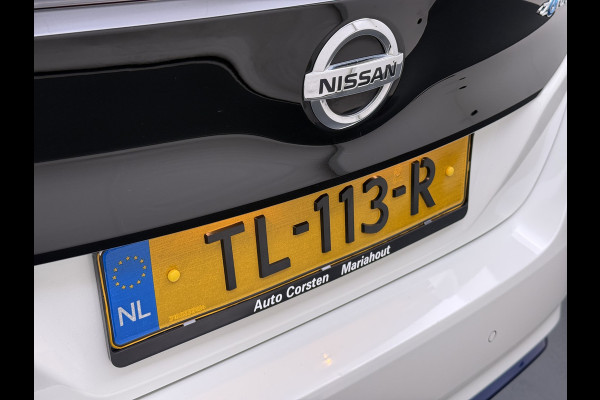 Nissan Leaf Tekna 40kWh Leer Bose®-Hifi Apple Carplay Android Auto Adap.Cruise 360°Camera Navi Ecc Stoel+Stuurverwarming Keyless DAB Dodehoek detector Rijstrooksensor Uitparkeer waarschuwing Verkeersbord detectie Bluetooth Privacy Glas Lmv 17" SOH 87.7% Origineel Nederlandse Auto incl. onderhoudshistorie