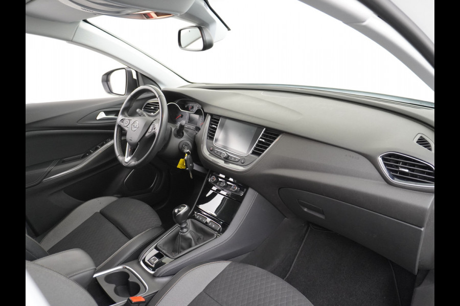 Opel Grandland X T131PK Apple Carplay Android Auto AGR-Comfortstoel Camera Navi Ecc Cruise Control Pdc DAB+ Regen-Lichtsensor Lane Assist Led Verkeersbord detectie Bluetooth Privacy Glas Lmv 17" Elegance 1e Eigenaar Origineel Nederlandse auto Euro 6