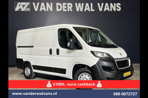 Peugeot Boxer 2.2 BlueHDi 120pk L1H1 Euro6 Airco | Camera | Navigatie | Trekhaak | Cruisecontrol Parkeersensoren, Bijrijdersbank