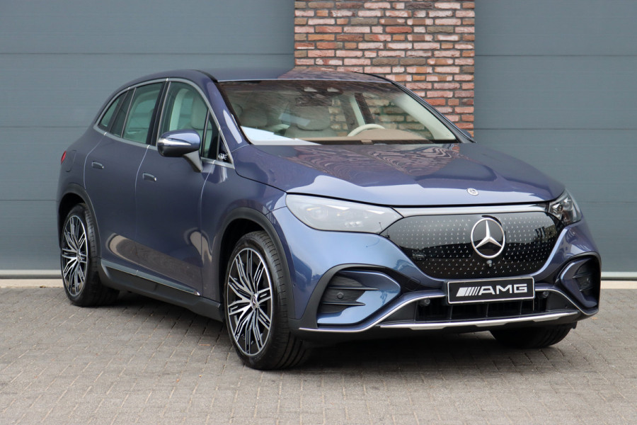 Mercedes-Benz EQE SUV 350+ AMG Line 91 kWh | Hyperscreen | Achterasbesturing | Distronic+ | Surround Camera | Verwarmd Stuurwiel | Digital Light | Keyless Go | Parfumering | 22kW | Memory |