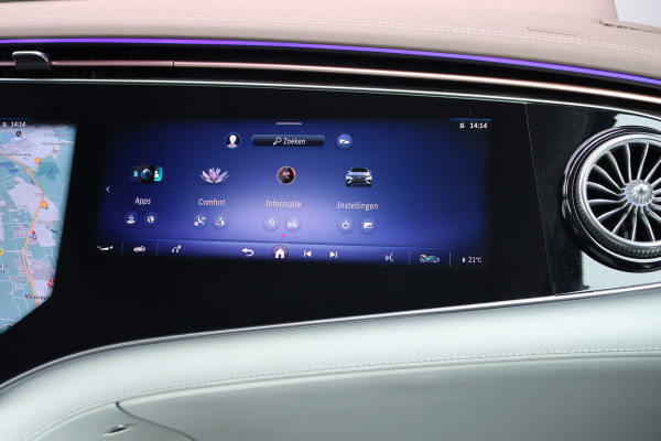 Mercedes-Benz EQE SUV 350+ AMG Line 91 kWh | Hyperscreen | Achterasbesturing | Distronic+ | Surround Camera | Verwarmd Stuurwiel | Digital Light | Keyless Go | Parfumering | 22kW | Memory |