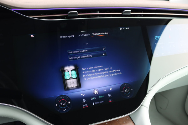 Mercedes-Benz EQE SUV 350+ AMG Line 91 kWh | Hyperscreen | Achterasbesturing | Distronic+ | Surround Camera | Verwarmd Stuurwiel | Digital Light | Keyless Go | Parfumering | 22kW | Memory |