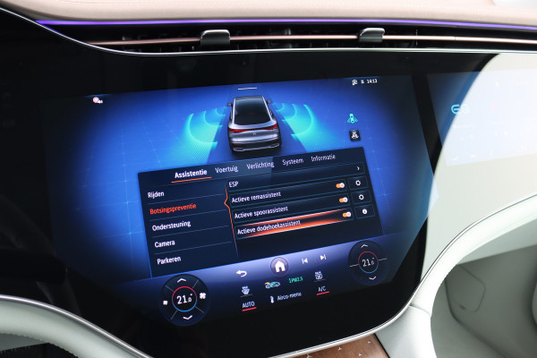 Mercedes-Benz EQE SUV 350+ AMG Line 91 kWh | Hyperscreen | Achterasbesturing | Distronic+ | Surround Camera | Verwarmd Stuurwiel | Digital Light | Keyless Go | Parfumering | 22kW | Memory |