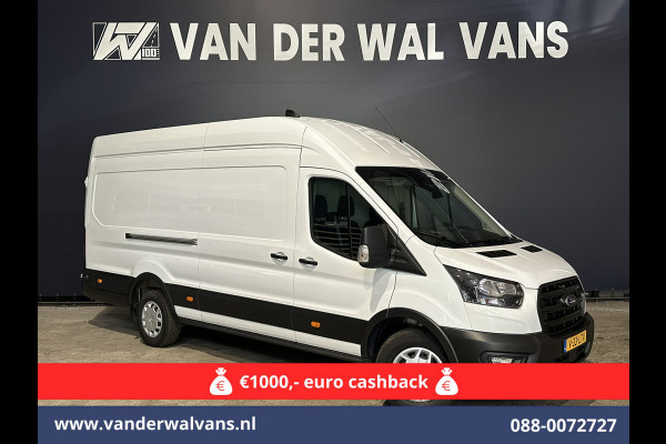 Ford Transit 2.0 TDCI 131pk L4H3 Jumbo Euro6 Airco | Camera | Cruisecontrol | Verwarmde voorruit Parkeersensoren, Bijrijdersbank
