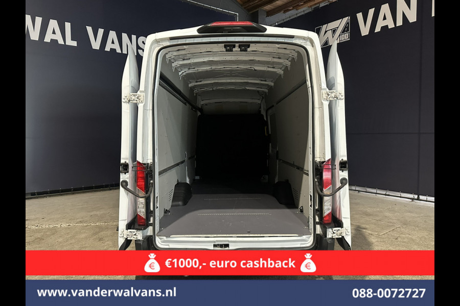 Ford Transit 2.0 TDCI 131pk L4H3 Jumbo Euro6 Airco | Camera | Cruisecontrol | Verwarmde voorruit Parkeersensoren, Bijrijdersbank
