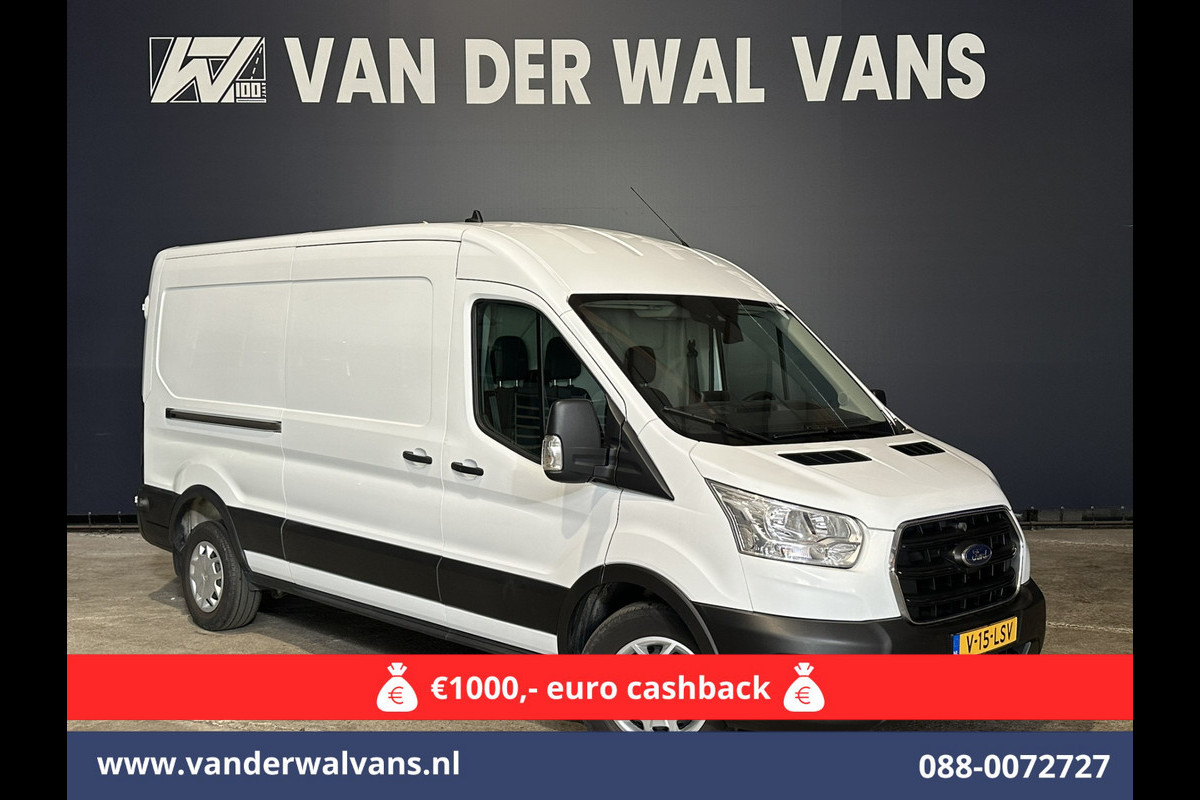 Ford Transit 2.0 TDCI 131pk L3H2 Euro6 Airco | Camera | Navigatie | Apple Carplay | Stoelverwarming Cruisecontrol, Android auto, Verwarmde voorruit, Parkeersensoren, Bijrijdersbank, 2500kg trekvermogen