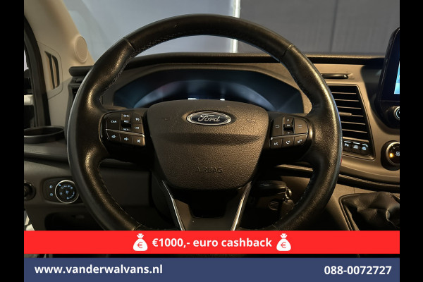 Ford Transit 2.0 TDCI 131pk L3H2 Euro6 Airco | Camera | Navigatie | Apple Carplay | Stoelverwarming Cruisecontrol, Android auto, Verwarmde voorruit, Parkeersensoren, Bijrijdersbank, 2500kg trekvermogen
