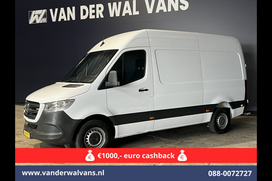 Mercedes-Benz Sprinter 316 CDI 163 pk L2H2 Euro6 Airco | 2800kg Trekhaak | Camera | Apple Carplay | Parkeersensoren inklapbare spiegels, standkachel, cruisecontrol, MBUX, Android auto